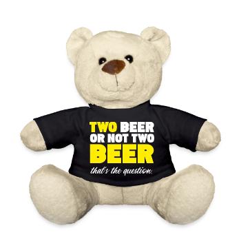 Bier Beer Alkohol Biergarten Shakespeare - Teddy - Schwarz - Vorne