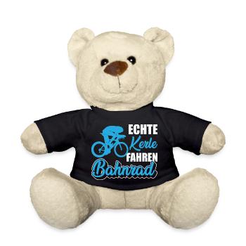 Echte Kerle Fahren Bahnrad - Teddy - Schwarz - Vorne