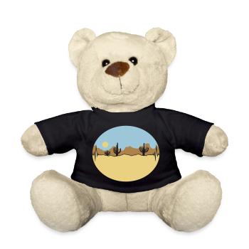 Frequency Desert Landscape Silhouette - Teddy Bear - black - Front
