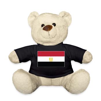 Drapeau de l’Égypte - Nounours - noir - Devant