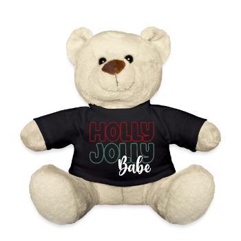 Holly Jolly Babe - Teddy Bear - black - Front