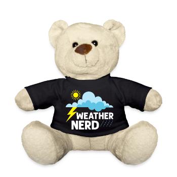 Weather Nerd Meteorology Meteorologist - Teddy - Schwarz - Vorne