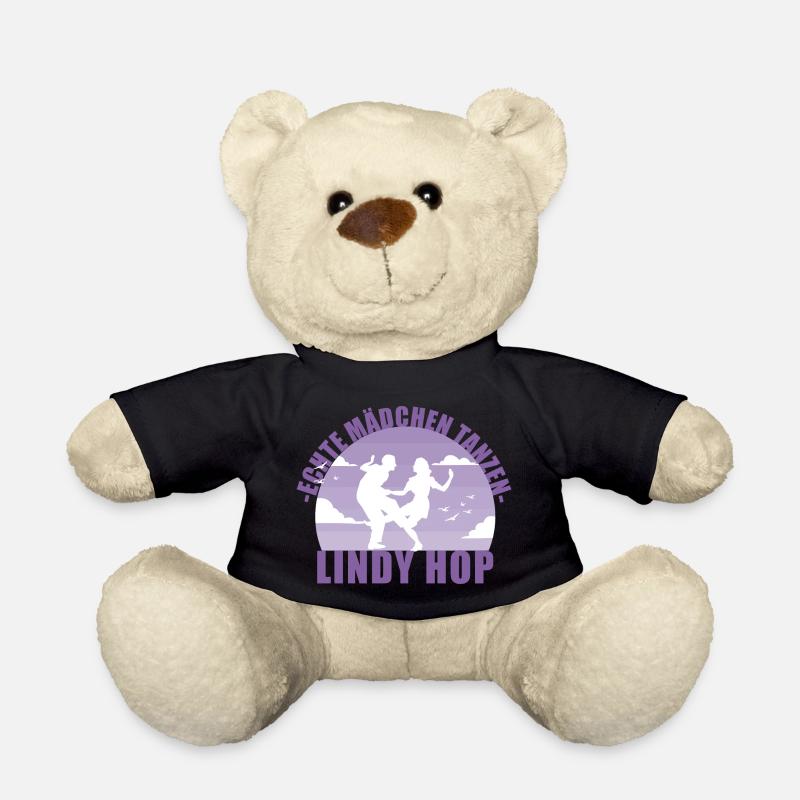 Echte Mädchen tanzen Lindy Hop Geschenk - Teddy - Schwarz