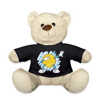 Tennis Dabbing Tennisspieler Dabben Tennisverein - Teddy - Schwarz - Vorne