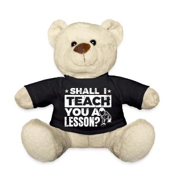 Billiard lesson - Teddy Bear - black - Front