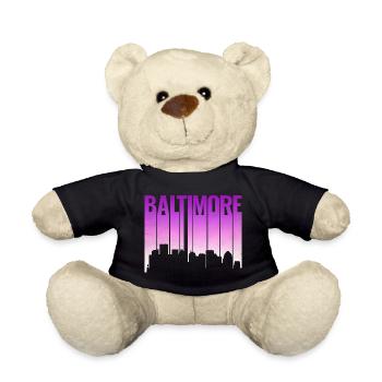 Pente de la ligne d’horizon de Baltimore - Nounours - noir - Devant