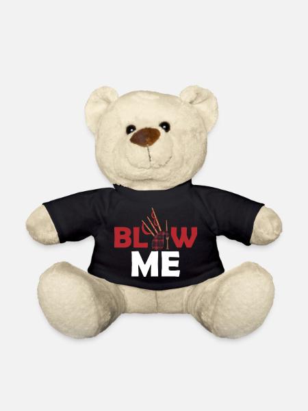 Blow Me Bagpipe Scotsman Bagpiper - Nounours - noir
