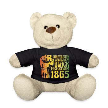 Juneteenth Black Freedom 1865 - Teddy - Schwarz - Vorne