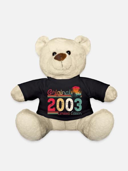Né 2003 20e anniversaire cadeau homme / femme - Nounours - noir