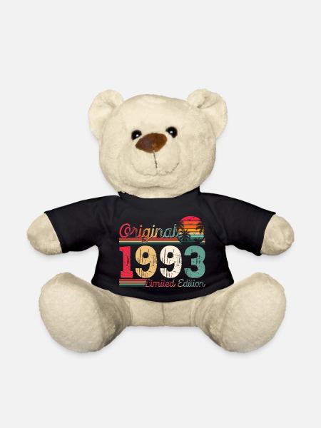 Jahrgang 1993 30. Geburtstag Geschenk Mann/ Frau - Teddy - Schwarz