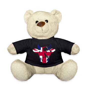 Großbritannien UK Kuh mit Sonnenbrille - Teddy - Schwarz - Vorne