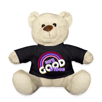 good vibes Regenbogen - Teddy - Schwarz - Vorne