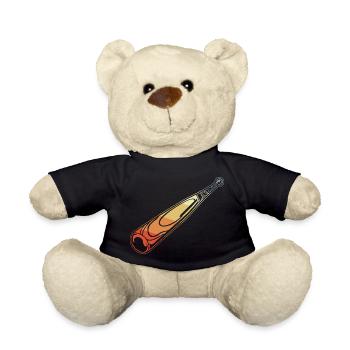 Vintage Baseballschläger - Teddy - Schwarz - Vorne
