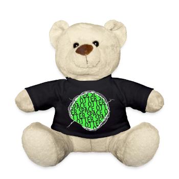 birthday present earth space ship believe - Teddy - Schwarz - Vorne