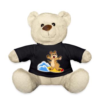 Été de surf sur planche de surf sur suricate - Nounours - noir - Devant