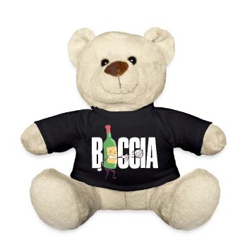 Boccia player Clothing with bocce balls Boccia - Teddy Bear - black - Front
