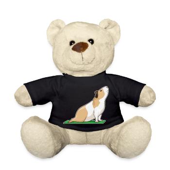 Guinea pig yoga fitness gymnastics - Teddy Bear - black - Front