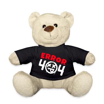 Error 404 Not Found - Teddy Bear - black - Front