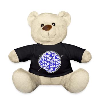 gerechtigkeit humor bday katze schwein angelhaken - Teddy - Schwarz - Vorne