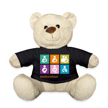 Piktogramme Buntstillen 2023 NEU ohneLogo - Teddy - Schwarz - Vorne