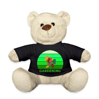 gartenarbeit, gartenarbeit, gartenarbeit, gärtner - Teddy - Schwarz - Vorne