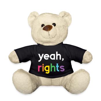 Pride Month LGBT - ja, Rechte - Teddy - Schwarz - Vorne