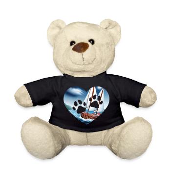 Segeln Segelsport Hund Segler Segelschiff Hunde - Teddy - Schwarz - Vorne