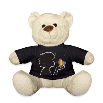 Handkuss queer - Teddy Bear - black - Front