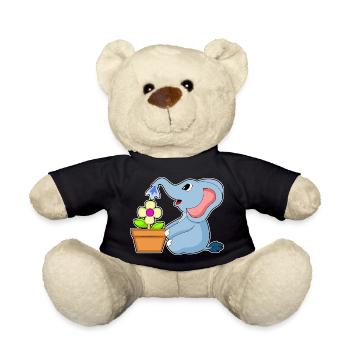 Elephant Flower - Teddy Bear - black - Front