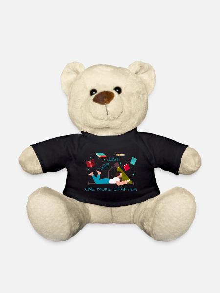 Nur noch ein Kapitel mehr lustiges Lese Zitat - Teddy - Schwarz