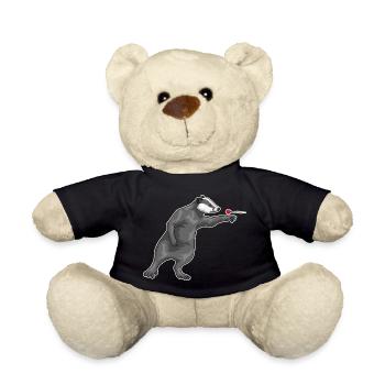 Dachs Dart Dartpfeil - Teddy - Schwarz - Vorne