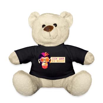 Ich war es nicht Affe - Teddy - Schwarz - Vorne