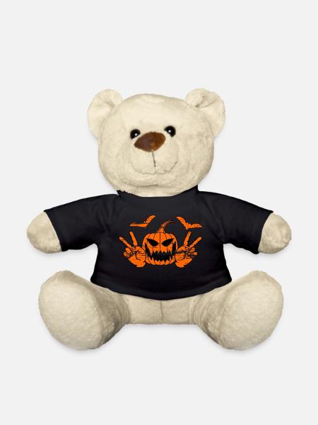 Helloween Frieden Victory Hand Symbol used - Teddy - Schwarz