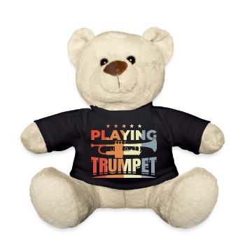 Trompetenspruch - Teddy - Schwarz - Vorne