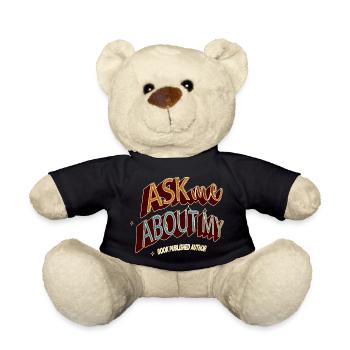 books school birthday present literature christmas - Teddy Bear - black - Front