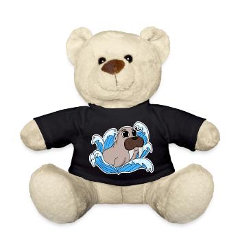 Sceau de morse - Nounours - noir - Devant