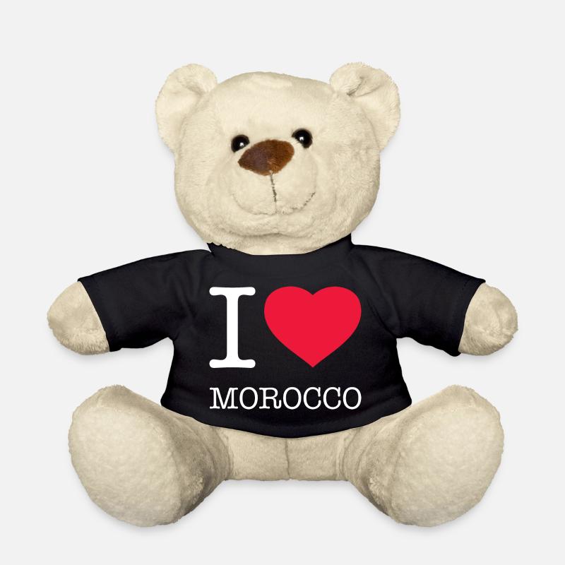 I LOVE MOROCCO - Teddy Bear - black