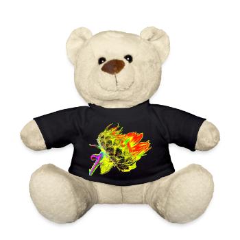 Eine bunte Sonnenblume im aufblühen, A733107 - Teddy - Schwarz - Vorne