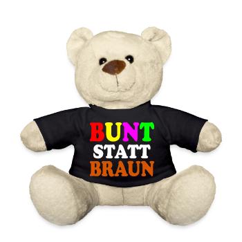 Bunt statt braun - Teddy - Schwarz - Vorne