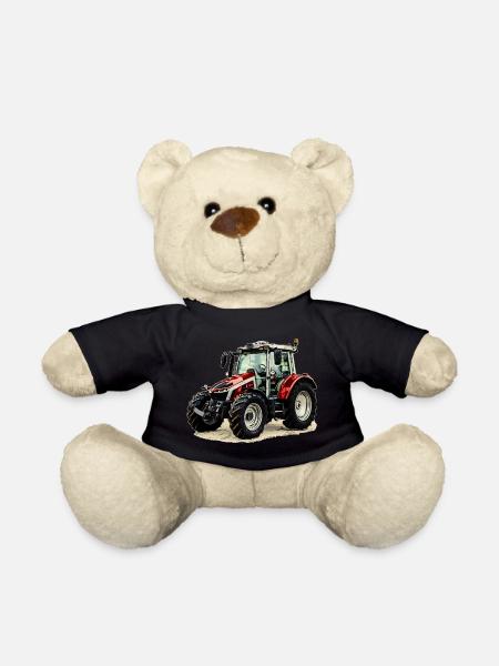 Tractor - Teddy Bear - black