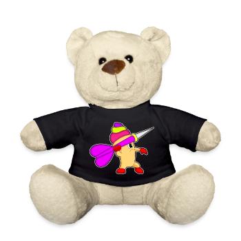Cupcake Dart Dartpfeil - Teddy Bear - black - Front