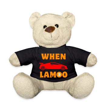 Krypto When Lambo BTC Bitcoin - Teddy - Schwarz - Vorne