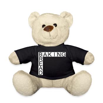 Baking Bread - Teddy Bear - black - Front