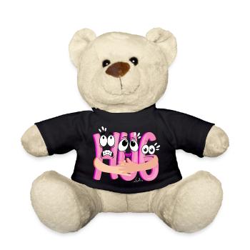 Pink Cartoon Kuscheln - Humorvoll - Teddy - Schwarz - Vorne