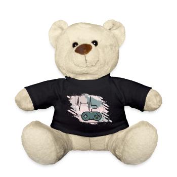 Herzschlag Gaming Controller Retro - Teddy - Schwarz - Vorne
