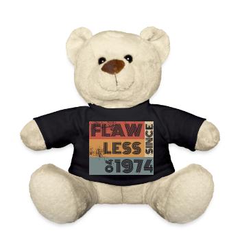 50. Geburtstag Flawless since 04/1974 - Teddy - Schwarz - Vorne
