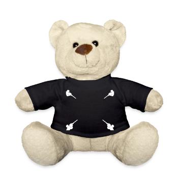 4 Sniper Enemies Rifle Soldier Aim Shoot Shooter - Teddy Bear - black - Front