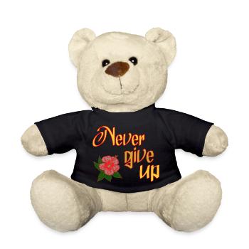 Never give up - Teddy - Schwarz - Vorne