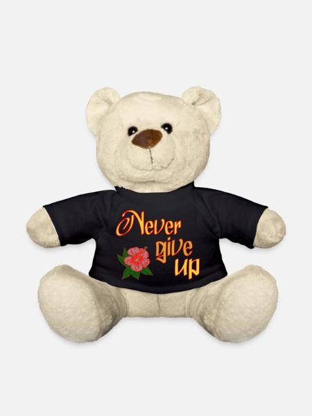 Never give up - Teddy - Schwarz