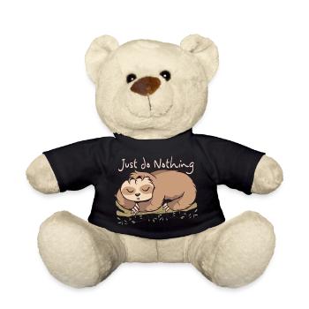 To Do List Nothing - Just Do Nothing - Teddy Bear - black - Front